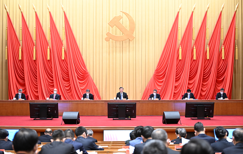 1月9日,中共中央總書記、國(guó)家主席、中央軍委主席習(xí)近平在中國(guó)共產(chǎn)黨第二十屆中央紀(jì)律檢查委員會(huì)第二次全體會(huì)議上發(fā)表重要講話。李強(qiáng)、趙樂(lè)際、王滬寧、蔡奇、丁薛祥、李希出席會(huì)議。